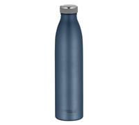 THERMOcafé by THERMOS TC Bottle Bouteille isotherme en acier inoxydable résistant aux boissons gazeuses Bleu nuit mat 0,75 l 12 h chaud 24 h froid Anti-fuite Pour l'école, les déplacements et le