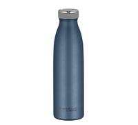THERMOcafé by THERMOS TC Bottle Bouteille isotherme en acier inoxydable résistant aux boissons gazeuses Bleu nuit mat 0,50 l 12 h chaud 24 h froid Anti-fuite Pour l'école, les déplacements et le