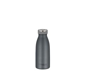 THERMOcafé by THERMOS TC Bottle Bouteille isotherme en acier inoxydable résistant aux boissons gazeuses Gris graphite mat 0,35 l 12 h chaud 24 h froid Anti-fuite Pour l'école, les déplacements et le