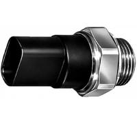 HELLA 6ZT 007 807-001 Interrupteur de température, ventilateur de radiateur | 12V - 2pôle - Fiche plate - Forme de prise: angulaire - vissé - Relais à courant de travail