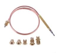 Thermocouple 600 mm en métal et plastique pour appareils à gaz y compris chauffe-eau, cheminées, fours et cuisinières avec raccord fileté fixe