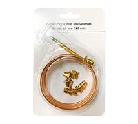 Thermocouple à gaz universel pour poêle, cheminée, capteurs de température de remplacement, sonde, appareils de four avec 5 pièces, pièces fixes, cheminées Thermocouple universel