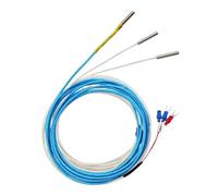 Thermocouple à petite sonde de 30 mm, type KJ PT100, 0-600 °C, 0,5/1/2/M, fil tressé de 300 cm(K Type 2m)