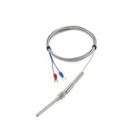 Thermocouple à vis M8 1 m 2 m 3 m 5 m Type KJ PT100 50 mm 100 mm 150 mm 200 mm Sonde à ressort de compression Capteur de température(3m M8 J,200mm)