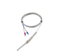 Thermocouple à vis M8 1 m 2 m 300 cm 5 m Type KJ PT100 50 mm 100 mm 150 mm 200 mm Sonde à ressort de compression Capteur de température(5m M8 K,50mm)