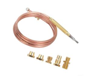Thermocouple de four 900 mm pour filetage M6 pour AEG, Beko et Electrolux - Capteur de sécurité en cuivre avec connecteurs multiples (150 cm)