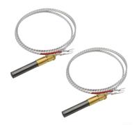 Thermocouple de friteuse à gaz 750 mV Pièce de rechange pour Pitco 60125501, câble spirale en cuivre de 610 mm pour poêles à gaz, radiateurs et cheminées, résistant à la chaleur jusqu'à 750 °C, (2