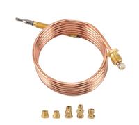 Thermocouple de Remplacement pour Fournaises À Gaz de Four Chauffeurs Chauffants À Eau, M6x0, 75 Taille de la Tête, Taille Du Fil M9x1, Précision Élevée de Mesure, Réponse Rapide (1200 mm)