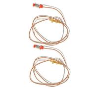 Thermocouple de Sécurité du Poêle 2pcs en Acier Inoxydable | Protection L’extinction de Flamme, Usage la Cuisine, Couleur Beige, Lot de 2 Pièces