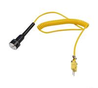 Thermocouple de surface pour type K magnétique pour métal - Capteur de température précis PT100 - Réaction rapide - Mesure du four industriel - Câble de 2000 mm (E)