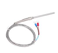 Thermocouple de température de type K, capteur de thermocouple en acier inoxydable avec sonde de capteur thermique de câble de 4 m 0-600 ℃ pour équipement de contrôle de (Style de ligne rouge et