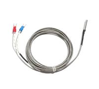 Thermocouple de Test de température en acier inoxydable, Type KJ PT100, 4x30MM, sonde de capteur 1M 2M 3 mètres 4M 5M, fil PTFE blindé, 1 pièce(J Type,Cable Length 2m)