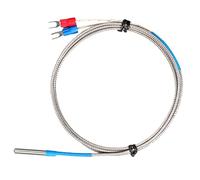 Thermocouple de type K 1/2/3/4/5 m Plage de mesure 0-400 ℃ Capteurs de température en acier inoxydable Câble tressé étanche