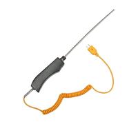 Thermocouple de type K à poignée portative K-187/K-104M, sonde mesure la température du four eau en aluminium(Φ6*1500mm)