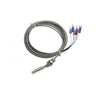 Thermocouple de type K, Capteur de sonde température résistance thermique PT100 d'extrémité WZPM-201 M8 * 0.75 /M10 1 1/2/3/4/10M(Pt100 M10x1,Cable Length 10M)