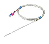 Thermocouple de type K, Capteur de température thermocouple WRNK-191 Type K 1mm 1.5mm 2mm 3 mètres 4mm 6mm 8mm, sonde 1100 ℃(Probe Diam 2x300mm)