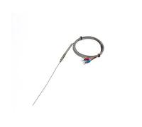 Thermocouple de type K, Capteur de Thermocouple blindé Type K WRNK-191, fil sonde pliable Dia.1mm/1.5mm/2mm longueur 200/250/300mm 0-1100 degrés(Dia 4mm,Cable 4M)