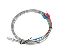 Thermocouple De Type KJ À Vis M6 0-800 ℃, Capteur Température En Acier Inoxydable Avec Fil 1M 2M
