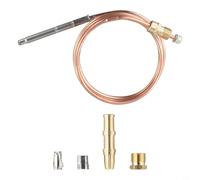 Thermocouple en cuivre pour assemblage de brûleur pilote, thermocouple à gaz de rechange pour contrôle du thermostat, pour capteur de pièce de chauffage CVC pour chauffe-eau et four (91,4 cm)