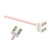 Thermocouple en rhodium et platine type S, WRP-100, capteur de température de sonde de 150/200/300/500 mm, 0-1600 ℃ pour four à moufle électrique, 1 pièce (longueur 175 mm)