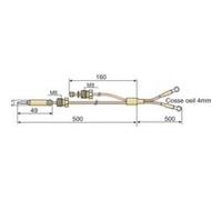 Thermocouple de 78.01 à 93.52 - DIFF pour Frisquet : F3AA40049