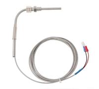 Thermocouple K Type EGT Sonde de température pour moteur avec câble tressé en acier inoxydable et verrouillage de longueur de filetage réglable (2 m)