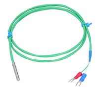 Thermocouple K - Type Silicone Souple, Température 0-200℃, Vert, 4x30mm, Fil 2m - Haute Précision, Capteur Sensible en Acier Inoxydable, Industrie et Laboratoire (1m)