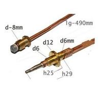 Thermocouple longueur 490mm pour table de cuisson