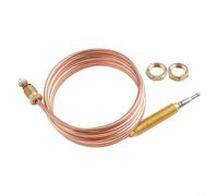 Thermocouple M8 de rechange pour brûleurs à gaz, cheminées, fours à barbecue - 600 mm/900 mm/1200 mm/1500 mm avec embout M8 et écrou, protection contre la flamme (150 cm)