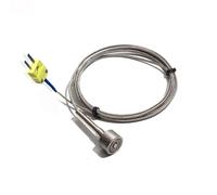 Thermocouple magnétique type K 0~450 °C Capteur de température de surface portable DIA 20 mm Câble blindé 1-6 m avec connecteur miniature 1 pièce(6m)