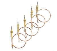 Thermocouple pour cuisinière à gaz 30 cm pour four cheminée | Construction en métal robuste, connexion sécurisée par écrou M8, empêche les fuites de gaz, s'adapte aux valves standard