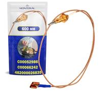 Thermocouple pour Cuisiniere Gaz 600 mm avec le Code Original C00052986 482000026835 pour Whirlpool pour Bauknecht pour Indesit - Garantie de 10 Ans - MONTERAL