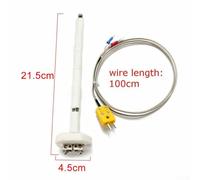 Thermocouple type K avec sonde en céramique et rallonge pour surveillance haute température (215 mm)
