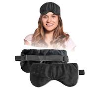 ThermoDR Masque chauffant pour les yeux secs, l'endigueur, la blépharite et les poches - Compresse chaude avec polaire douce - ThermoDR réutilisable pour la fatigue, les tensions, les sinus et