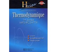 Thermodynamique 1ère année MPSI-PCSI-PTSI