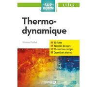 Thermodynamique 2018 - Richard Taillet - De Boeck Supérieur - broché - Scolaire / Universitaire