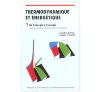 Thermodynamique et énergétique