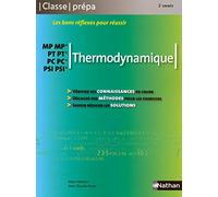 Thermodynamique - MP-MP* PT-PT* PC-PC* PSI-PSI*