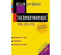 Thermodynamique MPSI-PCSI-PTSI
