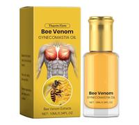 Thermoform Thermoform Huile de gynécomastie au venin d'abeille pour resserrer la poitrine, ingrédients naturels Huile de massage thoracique pour éliminer l'excès de tissu mammaire 1 pièce