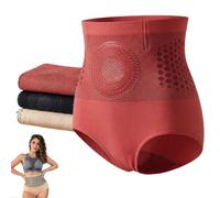 Thermogene Short gainant 4 en 1 pour brûler les graisses, sans couture, taille haute et contrôle du ventre, antidérapant, pour mariage, fête de la bière, A01 rouge., L