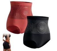 Thermogenic Fat Burning Sculpting Shorts-High Waist Tummy Control Shapewear,Seamless Butt Lifting Yoga Pants for Women (R+B,XL)