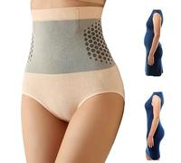 Thermogenic Fat Burning Shorts for Women, High Waist Tummy Control Shapewear, Sculpting Compression Slimming Underwear (Nude,L)