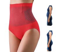 Thermogenic Fat Burning Shorts for Women, High Waist Tummy Control Shapewear, Sculpting Compression Slimming Underwear (Red,XL)