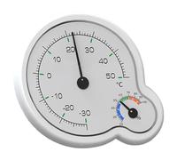 Thermographe avec humidité - Thermomètre analogique pour intérieur | Hygromètre domestique | Indicateur d'humidité de mouvement mécanique avec échelle claire et précision