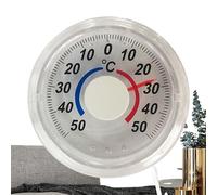 Thermographe de fenêtre - Thermomètre analogique pour fenêtre Jauge de température | Équipement météorologique avec échelle bicolore pour chambre, salle de bain, étude, appartement