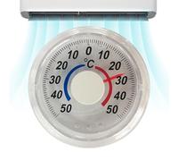 Thermographe de fenêtre transparent - Montage de fenêtre analogique thermographe analogique | Thermographe à coller sur fenêtre | Thermographe pour murs intérieurs