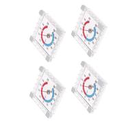 Thermographe moderne de 3,5" pour montage sur fenêtre pour décoration de la maison et surveillance précise du climat en plastique résistant aux intempéries