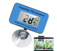 Thermographe pour aquarium,jauge thermographique pour aquarium - Mesure de la température des aquariums sans fil - Test de température de l'eau du terrarium avec écran LCD pour poissons, axolotl, tort