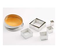 Thermohauser 8300031845 Set d'emporte-pièces en acier inoxydable avec bords ondulés et bords ondulés 3,5 x 3,6 x 8,5 x 8,5 cm